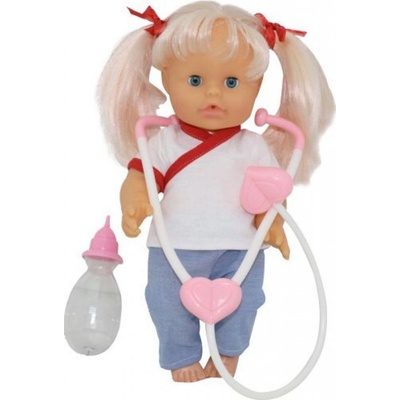 Alltoys Nena 36 cm doktorka se stetoskopem a lahvičkou