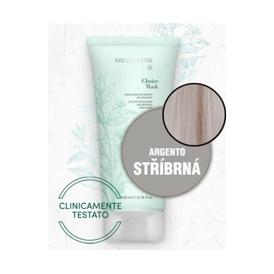 Medavita CHOICE barvící maska STŘÍBRNÁ 200 ml