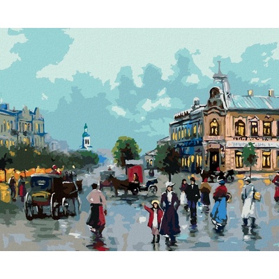 Zuty Malování Podle Čísel Staré Město 80 x 100 Cm Plátno Rám