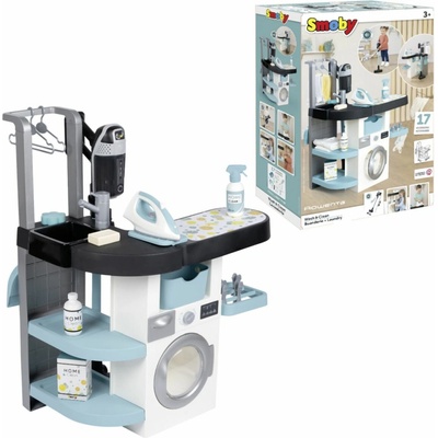 Smoby Práčovňa 3v1 so žehličkou a tyčovým vysávačom Rowenta SM 330320