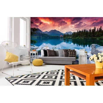 DIMEX ART s. r. o Самозалепваща се флизелинова фототапета езеро във високите татри 375 x 250 см