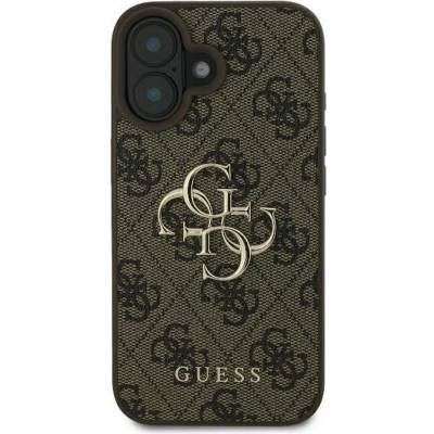 Guess 4G Metal Logo kryt pre iPhone 16 - hnedý 57983122242