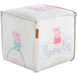 Roba Бял кадифен детски пуф Peppa Pig - Roba (450134PP1)