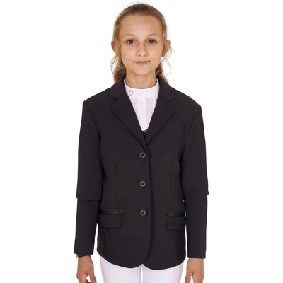 Equestro Sako závodní Tecno Stretch dětské černé