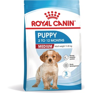 Royal Canin Medium Puppy 15 кг суха храна за кученца на възраст от 2 до 12 месеца, средни породи