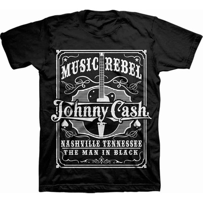 Johnny Cash Music Rebel Black L Риза (BILMAR00194L)