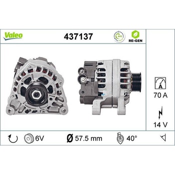 Alternátor VALEO 437137