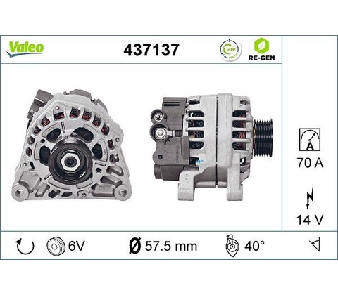 Alternátor VALEO 437137