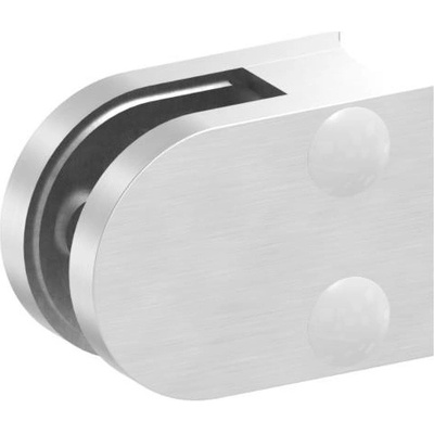 Feldmann 3042-V4A - nerezový držiak skla na rúrku pr. 42,4 mm - model 30, AISI 316 brus, pre nerezové zábradlie