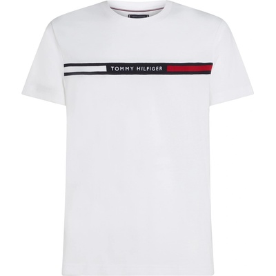 Tommy Hilfiger Тениска Tommy Hilfiger Logo Panel T-Shirt - White