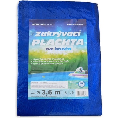 HANDI HELP Plachta na bazén s oky kruh 3,6 m modrá