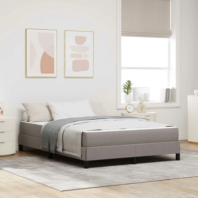 zahrada-XL 3398504 Postel s boxspringem s matrací Taupe textil