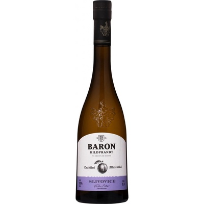Baron Hildprandt Tradiční Blatenská Slivovice 50% 0,7 l (čistá fľaša)