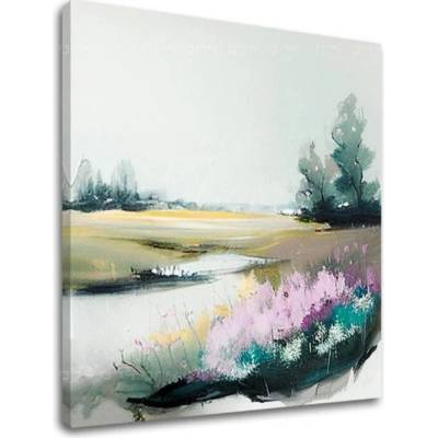 Krajinka na plátne Nezvyčajné miesto na lúke - 50x50 cm