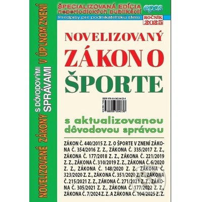 Novelizovaný zákon o športe 9/2025