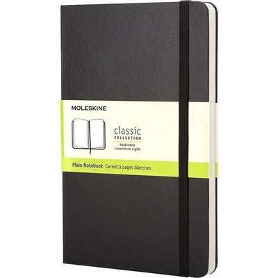 Zápisník Moleskine - tvrdé dosky L, čistý, čierny