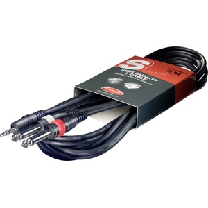 Stagg Кабел мини жак - 2 жака stagg - Модел syc3/mps2p e 3 метра