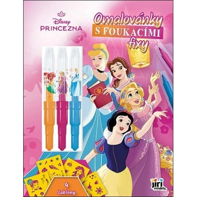 Omalovánky s foukacími fixy Disney Princezny Jiří Models
