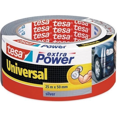 Tesa Textilná páska 50 mm x 25 m "extra Power" strieborná