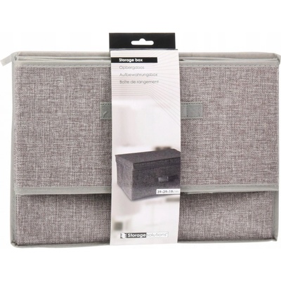 Homestyling Úložný box s odlápacím vekom sivý KO-101001740seda