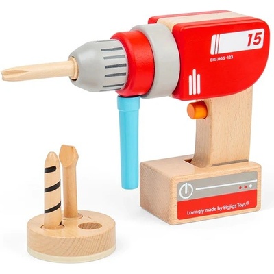 Bigjigs Toys Drevená vŕtačka