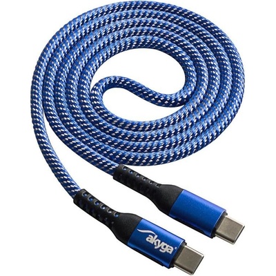 Akyga AK-USB-36 USB 2.0, USB C vidlice, z obou stran, niklovaný, 0,5m