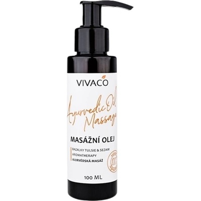 Vivaco Ayurvedic Oil Bazalka Tulsi & Sézam Masážny olej 100 ml