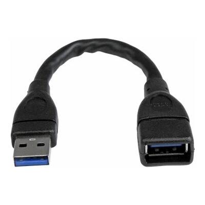 Startech USB3EXT6INBK 6in Black USB 3.0 Extension A to A