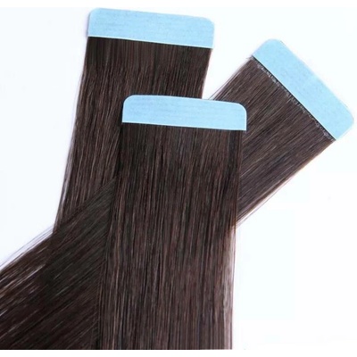 VLASOVÉ PÁSKY TAPE IN ROYAL, 70g, 20ks, 50cm, různé barvy: Tmavě hnědá č.2