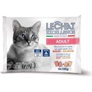 Lechat Excellence ADULT hovädzie/losos 4 x 100 g