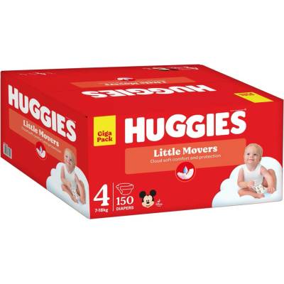 Huggies Little Movers 4 7 - 18 kg 50 ks