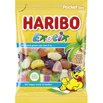 HARIBO Exotix желе с вкус на тропически плодове 80 г