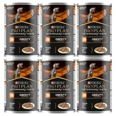 Purina Pro Plan Veterinary Diets Canine OM Obesity Management Mousse 6 x 400 g