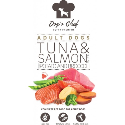 Dog's Chef Tuna & Salmon With Sweet Potato And Broccoli 3 x 12 kg