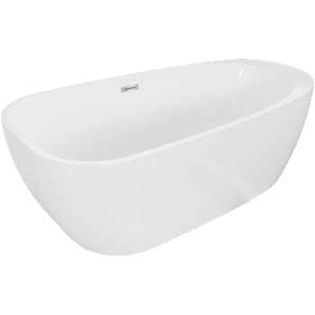 Mexen Giada свободностояща вана 170 x 90 см, бял гланц, хромиран преливник - 52741709000-01 (52741709000-01)