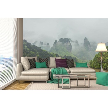 DIMEX ART s. r. o Самозалепваща се флизелинова фототапета река, граничеща с планините 375 x 250 см