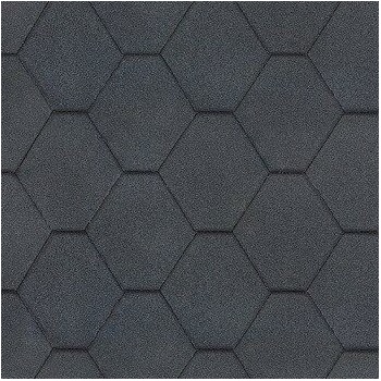 Shinglas Rock Hexagonal čierna