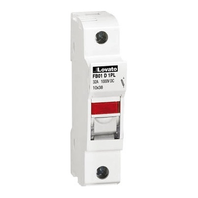 LOVATO Electric FB01D1PL pojistkový odpojovač 1P 10x38 1000V DC s indikací