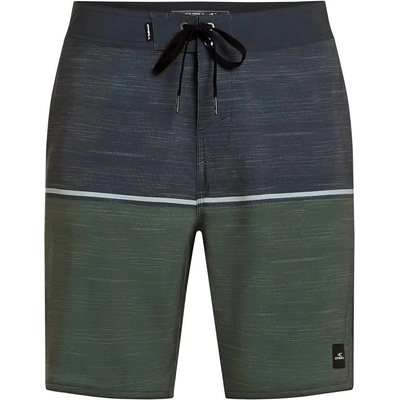 O'Neill Бански гащета O´neill Hyperfreak Mysto Block Scallop 19´´ swimming shorts - Green / Grey (Dark Olive Mysto Block)