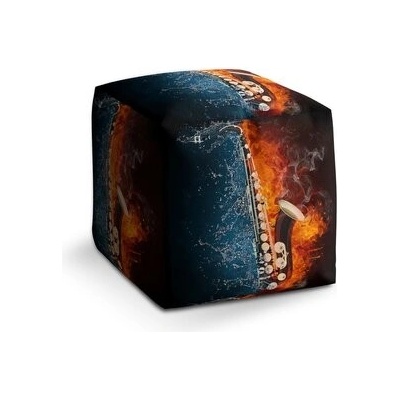 Sablio Taburet Cube Ohnivý saxofon: 40x40x40 cm