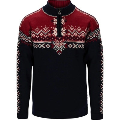 DALE 140th Anniversary Masc Sweater pánsky sveter navy red rose offwhite