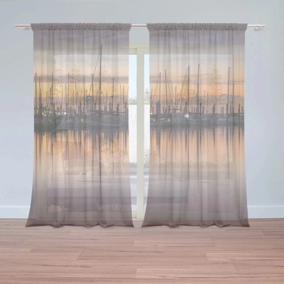 Sablio Záclony Večerný prístav: 2ks 150x250cm