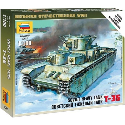 Zvezda T 35 Soviet Heavy Tank 1:100