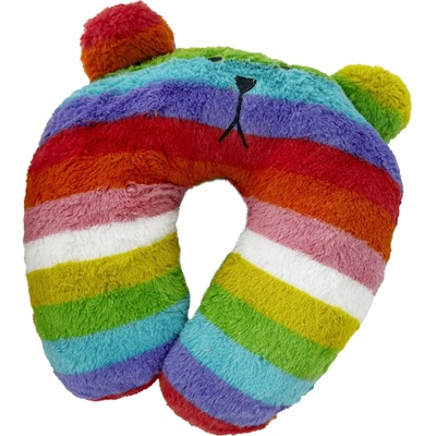 H&L cestovní polštář Rainbow duhové proužky 30x30