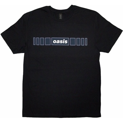 Oasis tričko Horizontal Bars Logo Black
