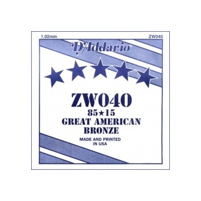 D'ADDARIO ZW040 80/15 Great American