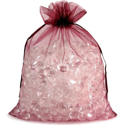 Prima-obchod Dárkový pytlík 20x26 cm organza, barva 13 granátová