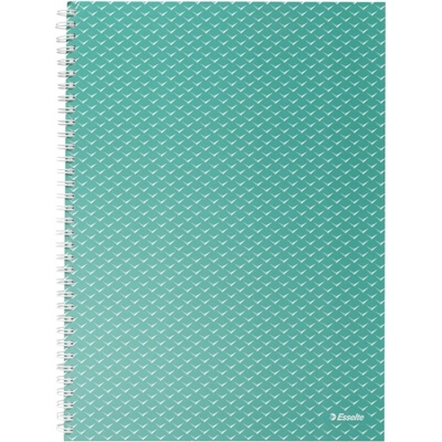 Esselte Colour "Breeze", тетрадка със спирала, A4, карирана, зелена (628477)