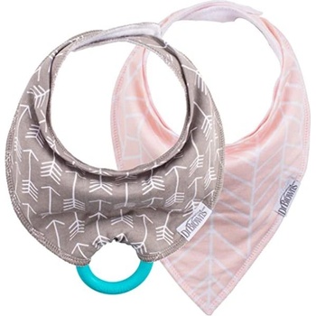 Dr. Brown's Dr. Browns Лигавник с гризалка 2бр стъпка беж, розов