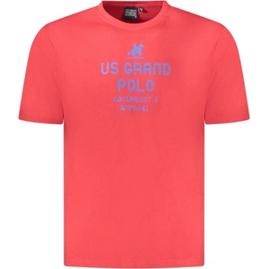 U. s. grand polo Мъжка тениска с къс ръкав us grand polo, Размер m, Цвят Червено (au02648_ro8rosso)